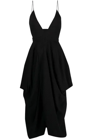 Stella McCartney Robe mi-longue à col plongeant