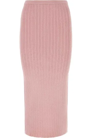 Alessandra Rich Jupe crayon en maille torsadée
