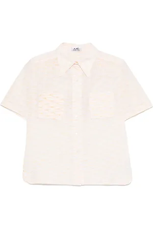 Hermès Chemise imprimée en coton (années 1970)