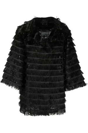 Alberta Ferretti Veste boutonnée à franges