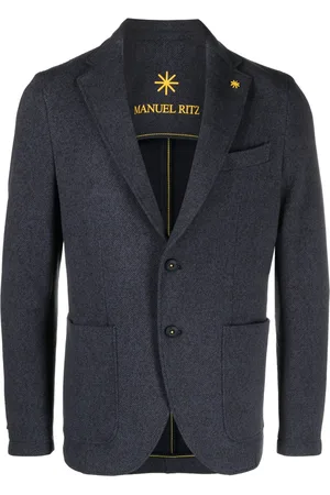 Manuel Ritz Blazer en coton mélangé à simple boutonnage