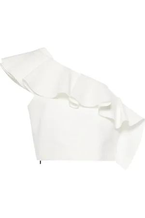 Msgm Blouse volantée à design à une épaule