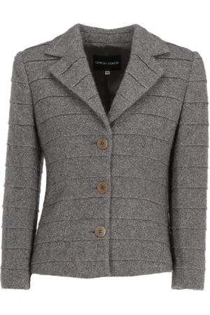 Giorgio Armani Veste nervurée à simple boutonnage (2000)