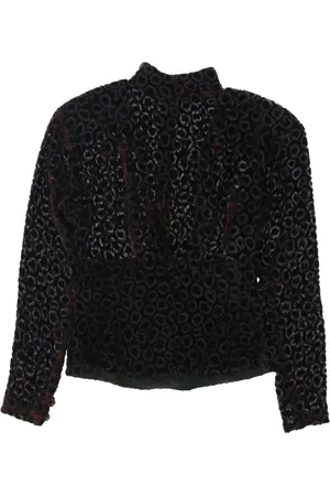 Dior Blouse à design floqué (années 1980)