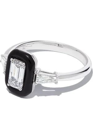 NIKOS KOULIS Bague en or blanc 18ct ornée de diamants et d