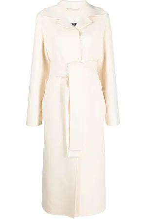 Jil Sander Manteau en cachemire à taille ceinturée