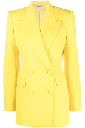 Alexander McQueen Blazer en laine à boutonnière croisée