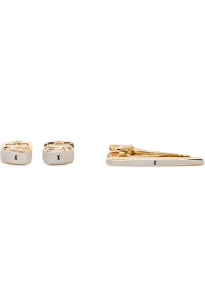 Saint Laurent Lot boutons de manchette-pince à cravate pre-owned (années 1990)