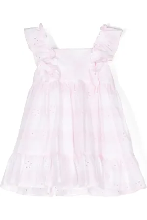 PATACHOU Robe en broderie anglaise à carreaux