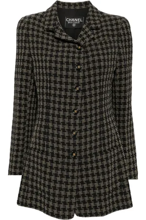 CHANEL Veste en tweed à carreaux (années 1900-2000)