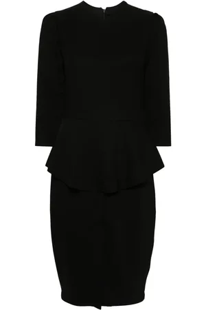 Styland Robe mi-longue à taille péplum