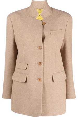 ERMANNO SCERVINO Manteau boutonné à motif chevrons