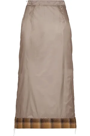 Maison Margiela X Pendleton jupe mi-transparent à carreaux