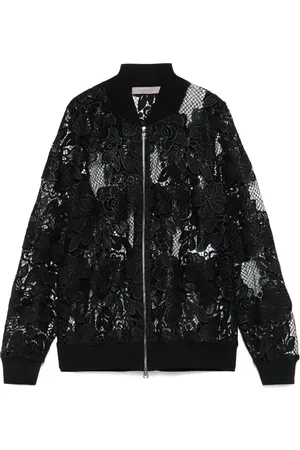 D.EXTERIOR Veste bomber en macramé