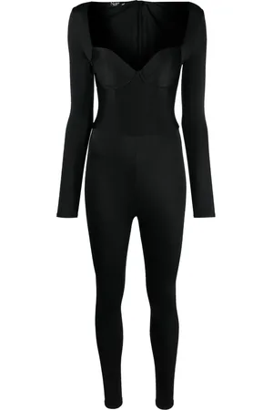 Noire Swimwear Combinaison à encolure cœur