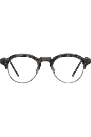 Thom Browne Lunettes de soleil à monture ovale