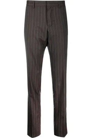 Gucci Pantalon de tailleur slim à fines rayures (années 2000)