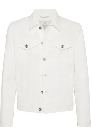 Brunello Cucinelli Veste cintrée en jean