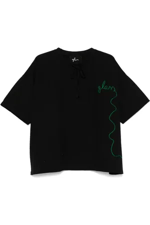 Glass Cypress T-shirt à logo brodé