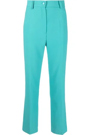 HEBE STUDIO Pantalon droit à taille haute