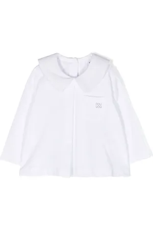 DOUUOD KIDS Blouse en coton à col claudine