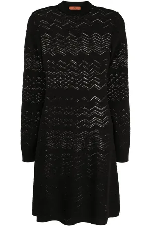 Missoni Robe en laine mélangée à motif zig-zag