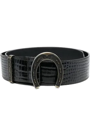 Moschino Ceinture en cuir à effet crocodile (2000)