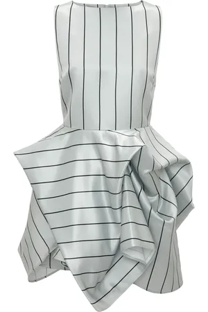 J.W.Anderson Robe-chemise rayée à ourlet péplum