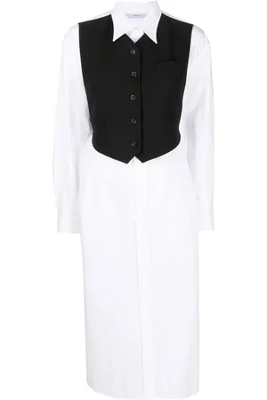 pushBUTTON Robe-chemise à détail de veston