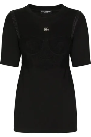 Dolce & Gabbana T-shirt à détail de soutien-gorge