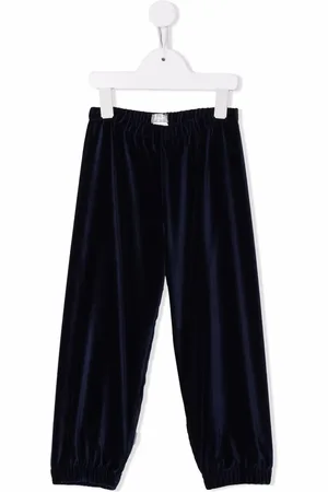 Il gufo Pantalon de jogging à effet velours