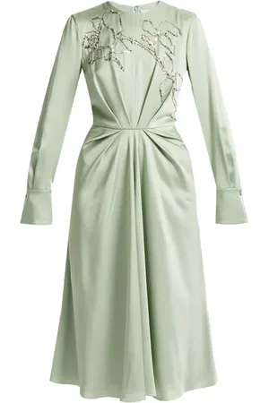 Erdem Robe drapée à manches longues