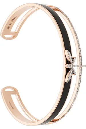 ANAPSARA Bracelet torque à design pavé de cristaux