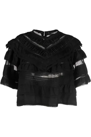 Isabel Marant Haut crop Cielo à volants superposés