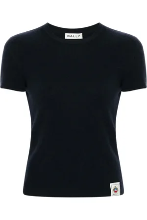 Bally T-shirt en cachemire à patch logo