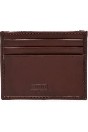 Ralph Lauren Porte-cartes en cuir à patch logo