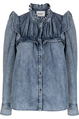 Marant Etoile Chemise en jean à volants