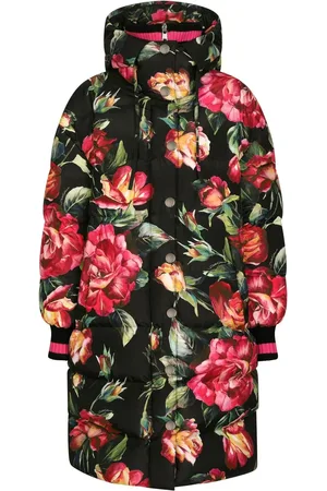Dolce & Gabbana Doudoune longue à fleurs