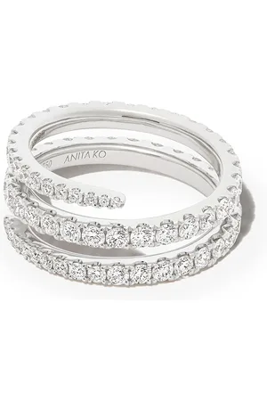 Anita Bague en or blanc 18ct ornée de diamants