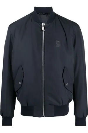 Balmain Veste bomber à applique logo