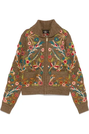 Ralph Lauren Cardigan à fleurs brodées