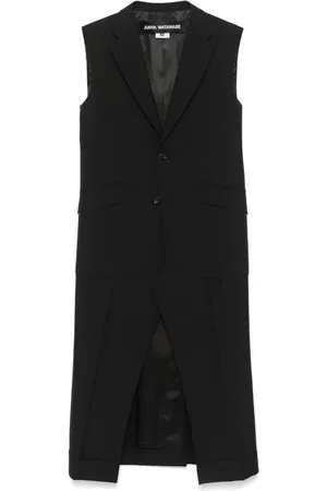JUNYA WATANABE Manteau à design sans manches et chevrons