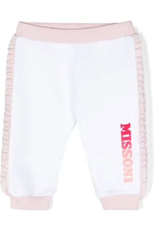 Missoni Pantalon de jogging volanté à logo imprimé