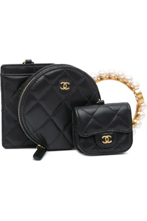 CHANEL Pochettes Lambskin Pearl Crown CC Wristlet Multi (2021)