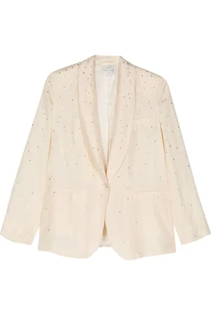FORTE FORTE Blazer boutonné à détails strassés