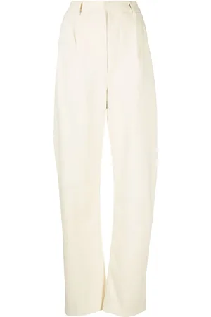 LEMAIRE Pantalon droit en coton mélangés