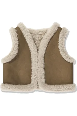 BONPOINT Gilet en cuir à design réversible