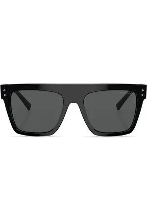 Giorgio Armani Lunettes de soleil carrées à logo imprimé