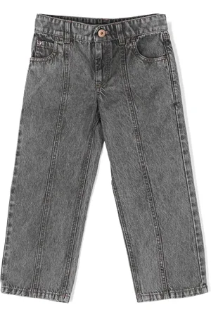 Brunello Cucinelli Jean droit à patch logo
