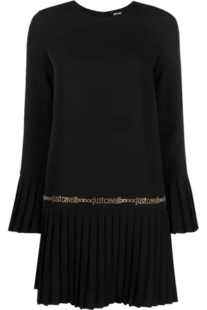 Roberto Cavalli Robe courte à logo clouté